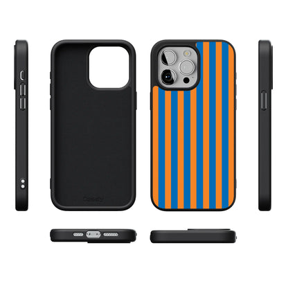 Go New York | Blue & Orange Stripes Case