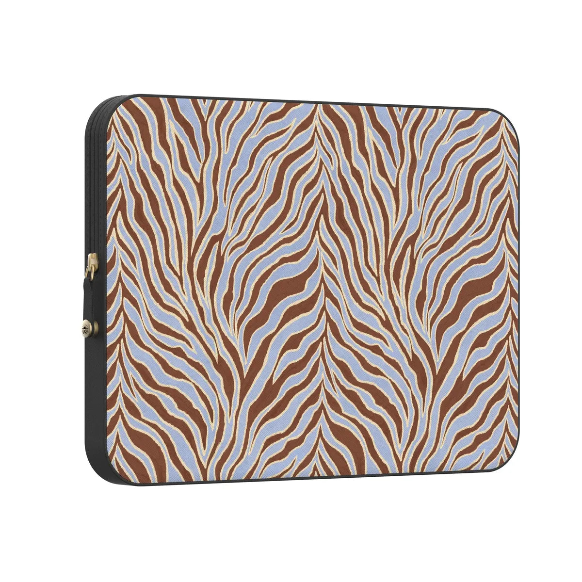 Untamed | Brown & Blue Zebra Laptop Case