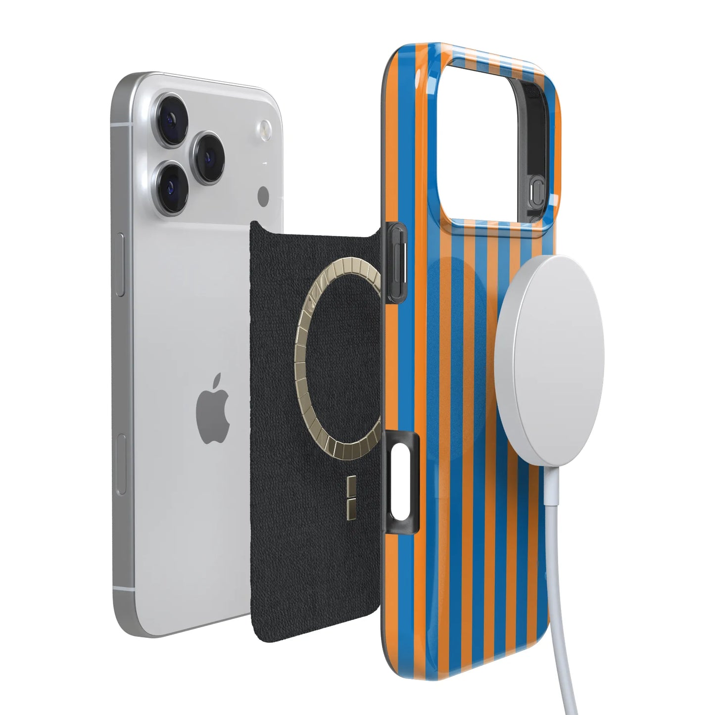 Go New York | Blue & Orange Stripes Case