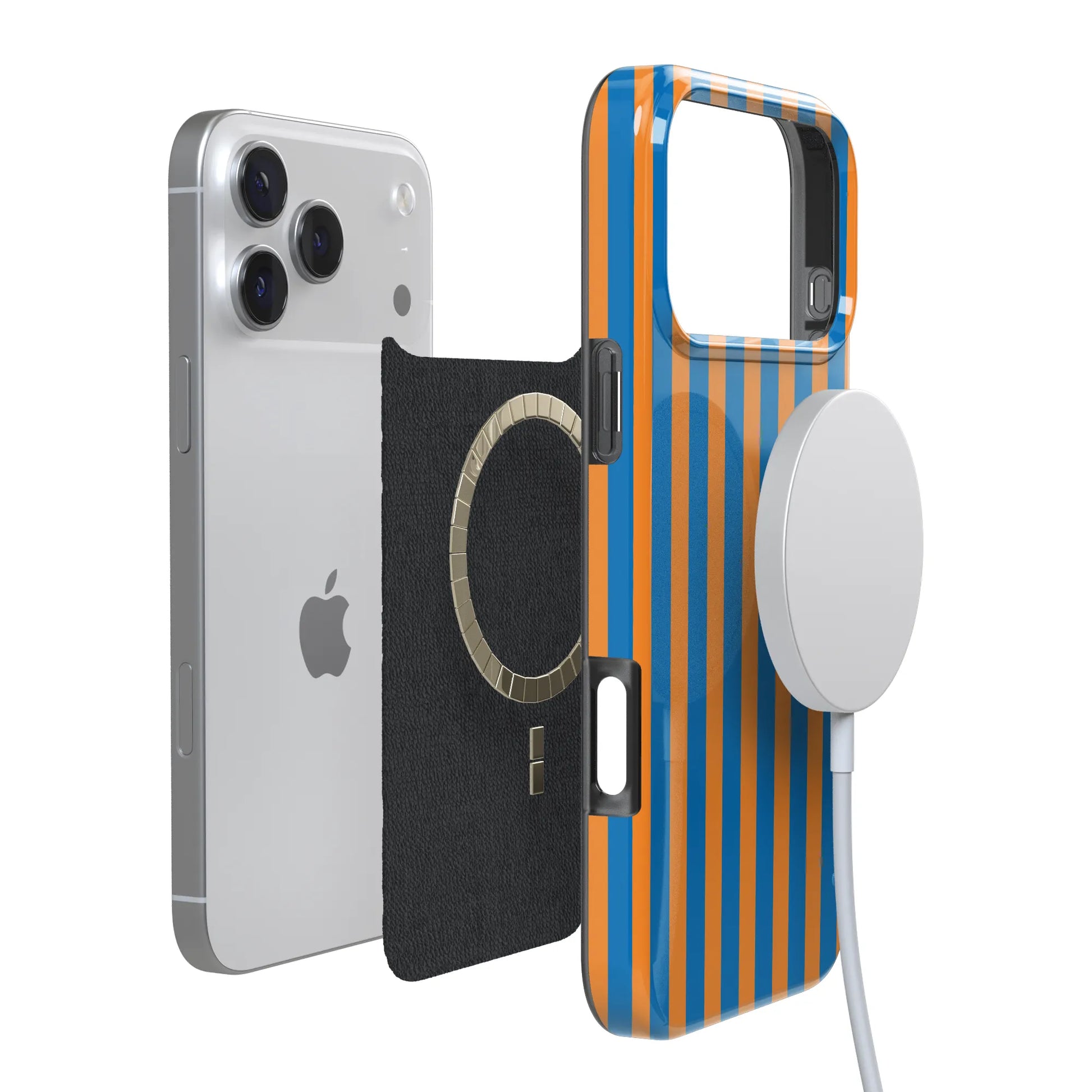 Go New York | Blue & Orange Stripes Case