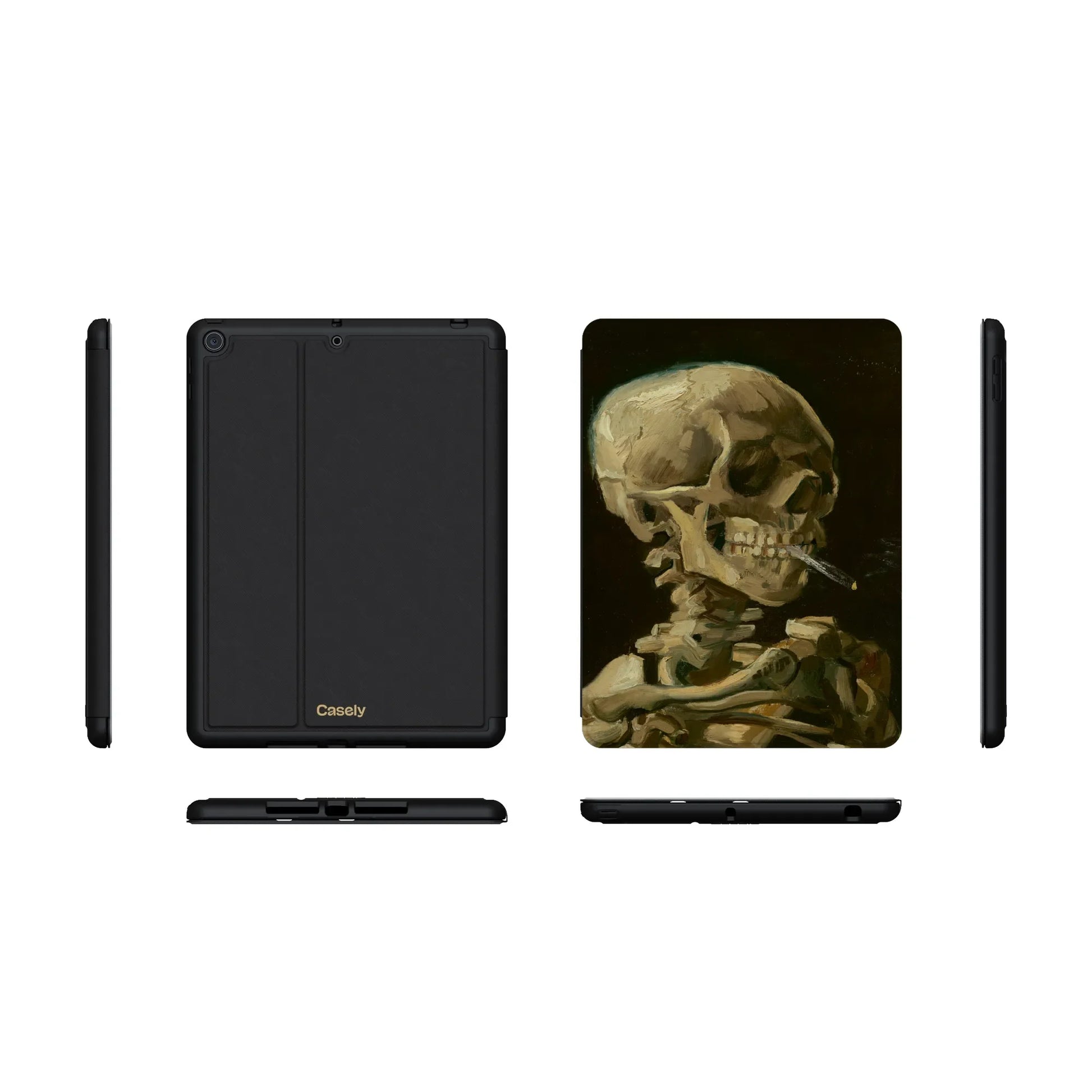 Van Gogh | Head of a Skeleton with a Burning Cigarette iPad Case