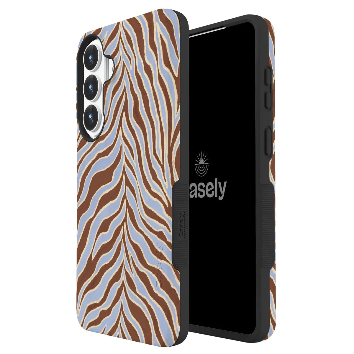 Untamed | Brown & Blue Zebra Case