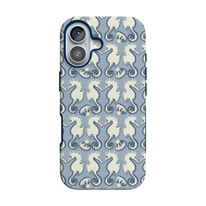 Seahorse Drift | Coastal Blues Case - iPhone 16
