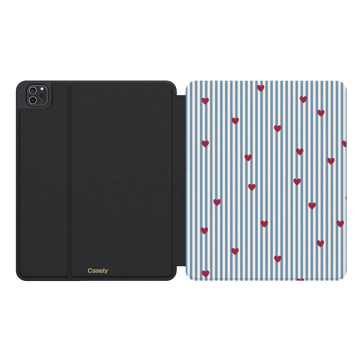 Love Lines | Blue Stripes iPad Case