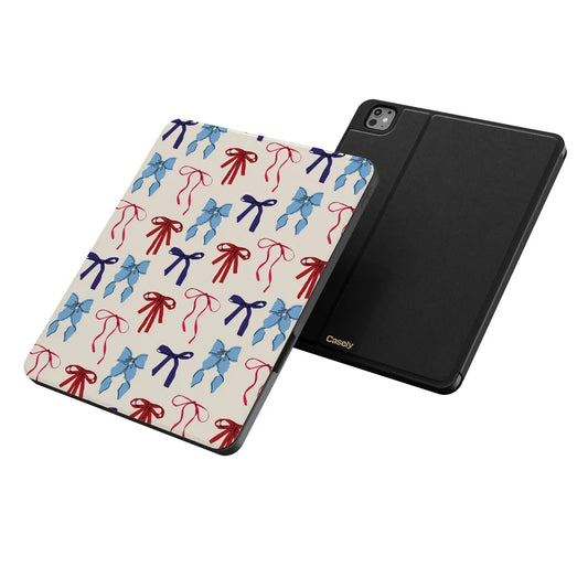 American Girlie | Red White & Blue Bows iPad Case