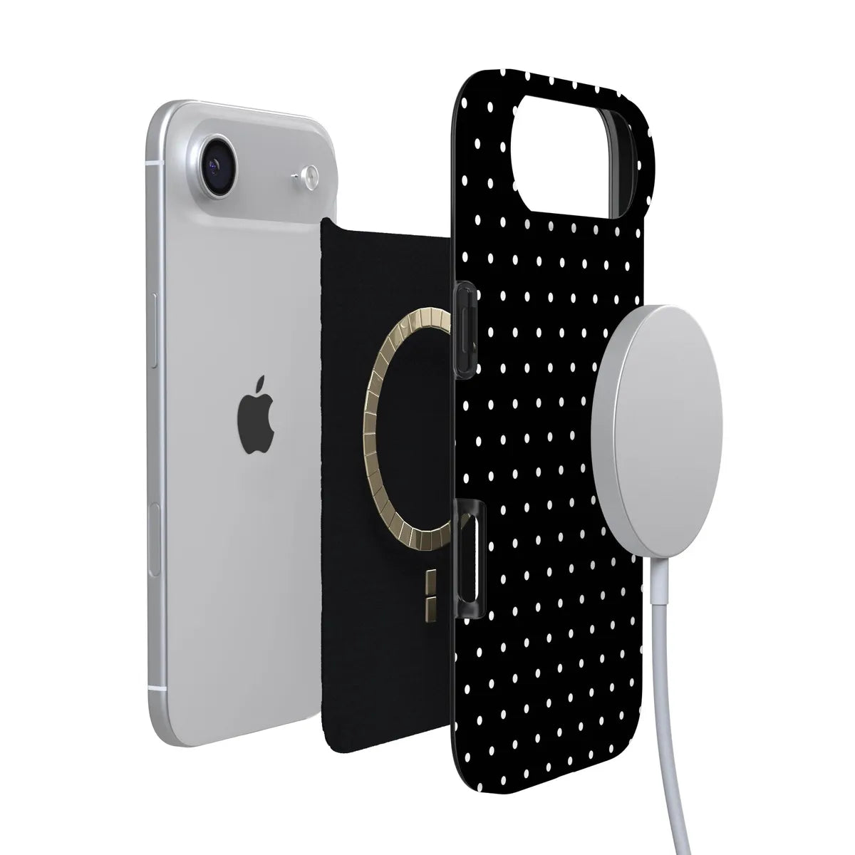 On the Dot | White Polka Dot Case