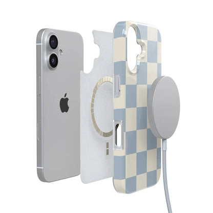 Fit Check | Light Blue Checkerboard Case