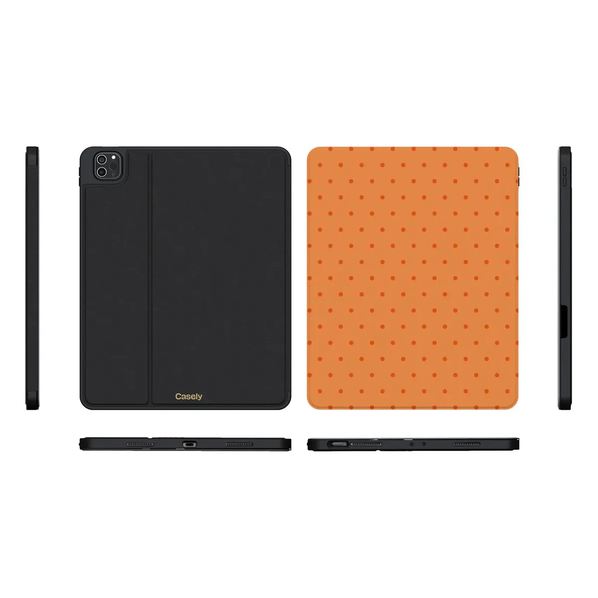 On the Dot | Orange Polka Dot iPad Case