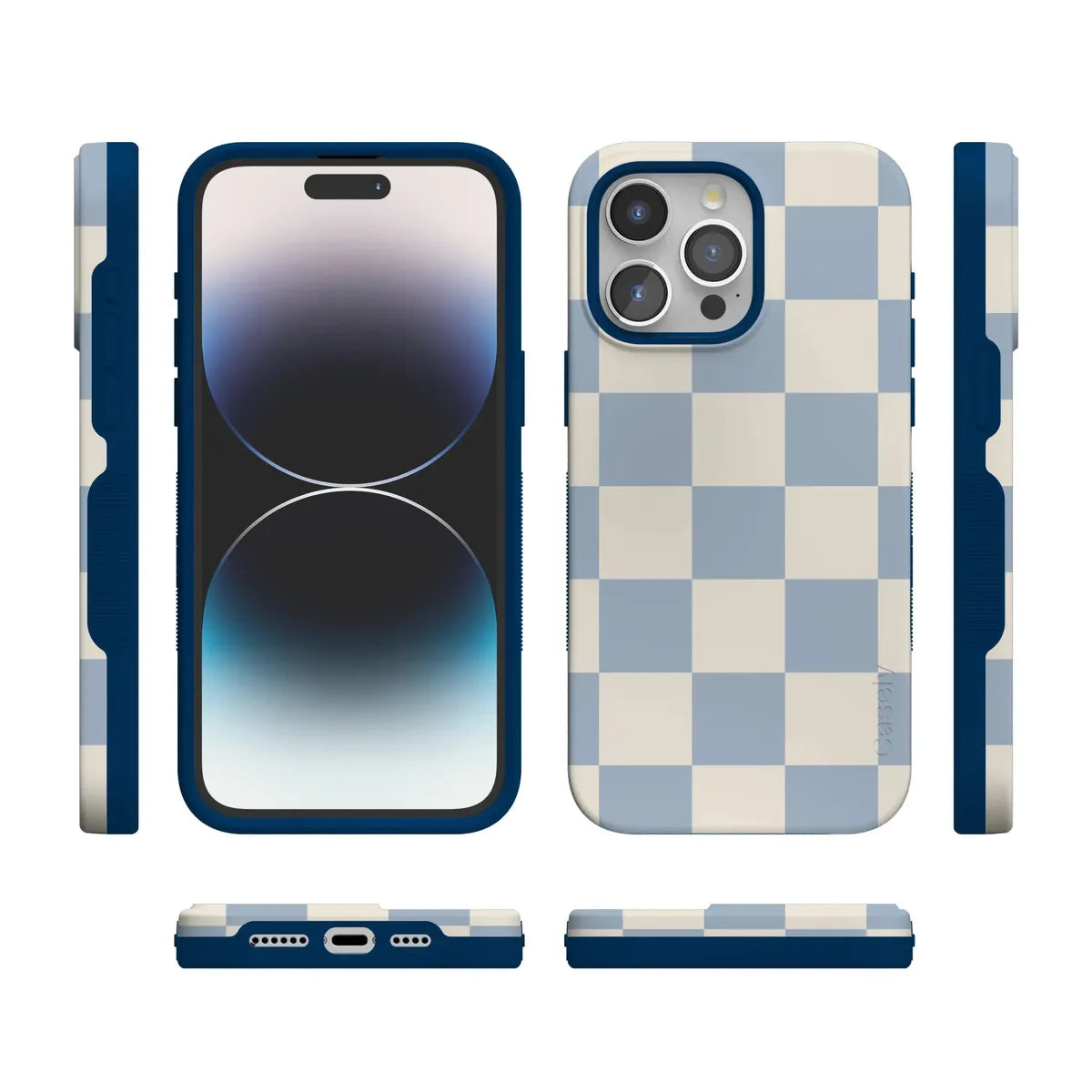 Fit Check | Light Blue Checkerboard Case