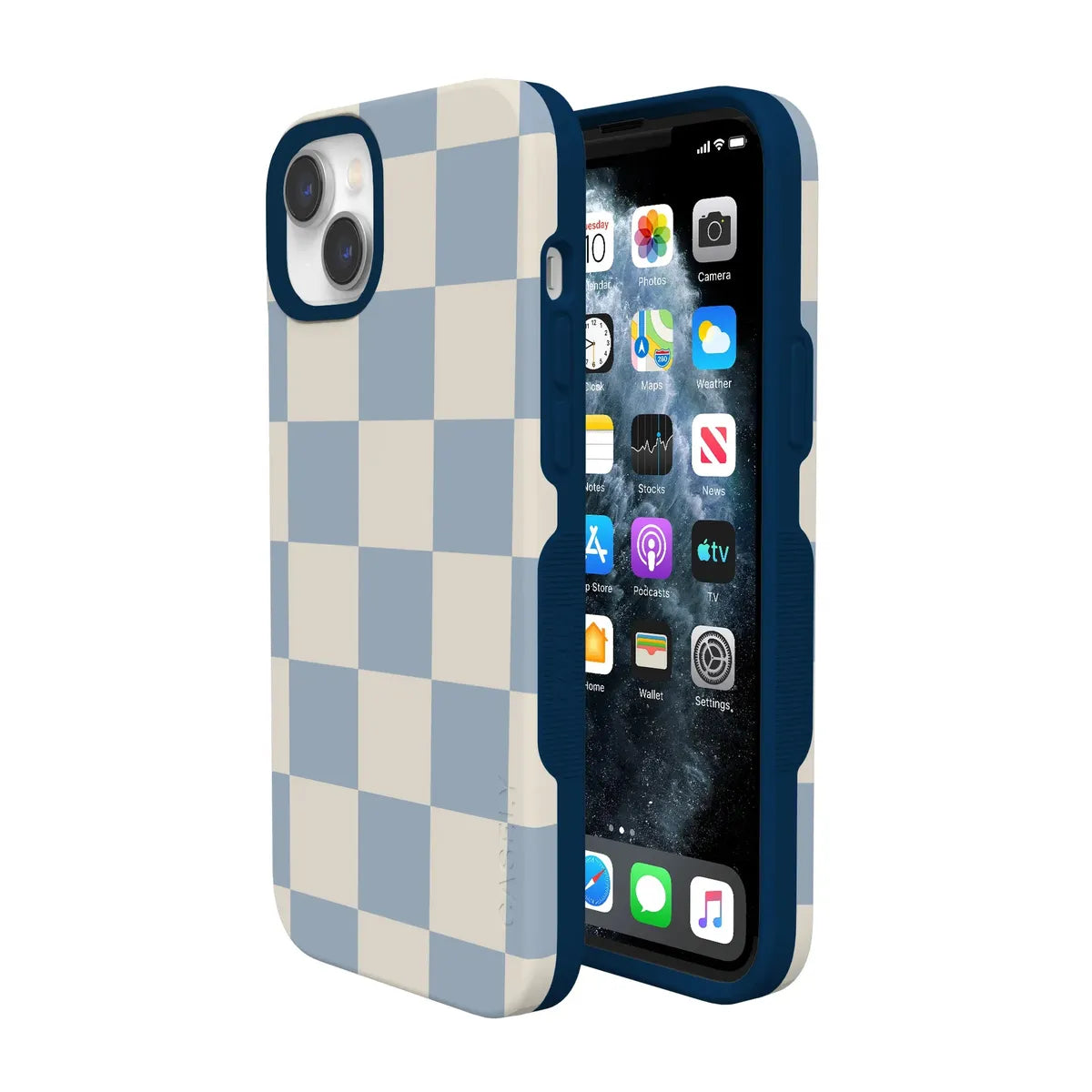 Fit Check | Light Blue Checkerboard Case