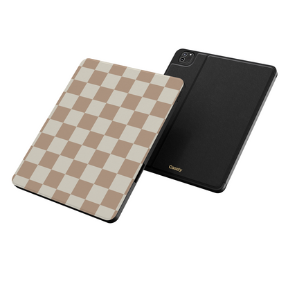 Fit Check | Neutral Checkerboard iPad Case