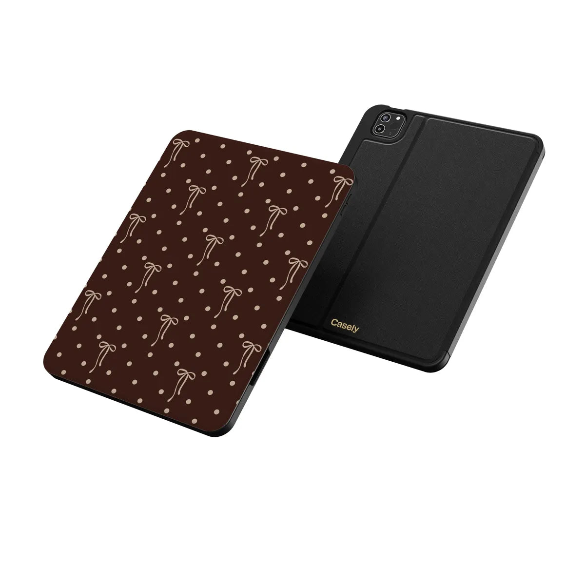 Teddy Bows | Brown Polka Dot iPad Case