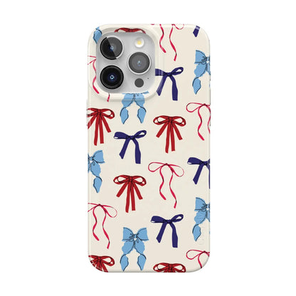 American Girlie | Red White & Blue Bows Case - iPhone 13 Pro