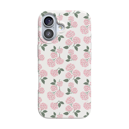 Nantucket Cottage | Pink Hydrangea Case - iPhone 16