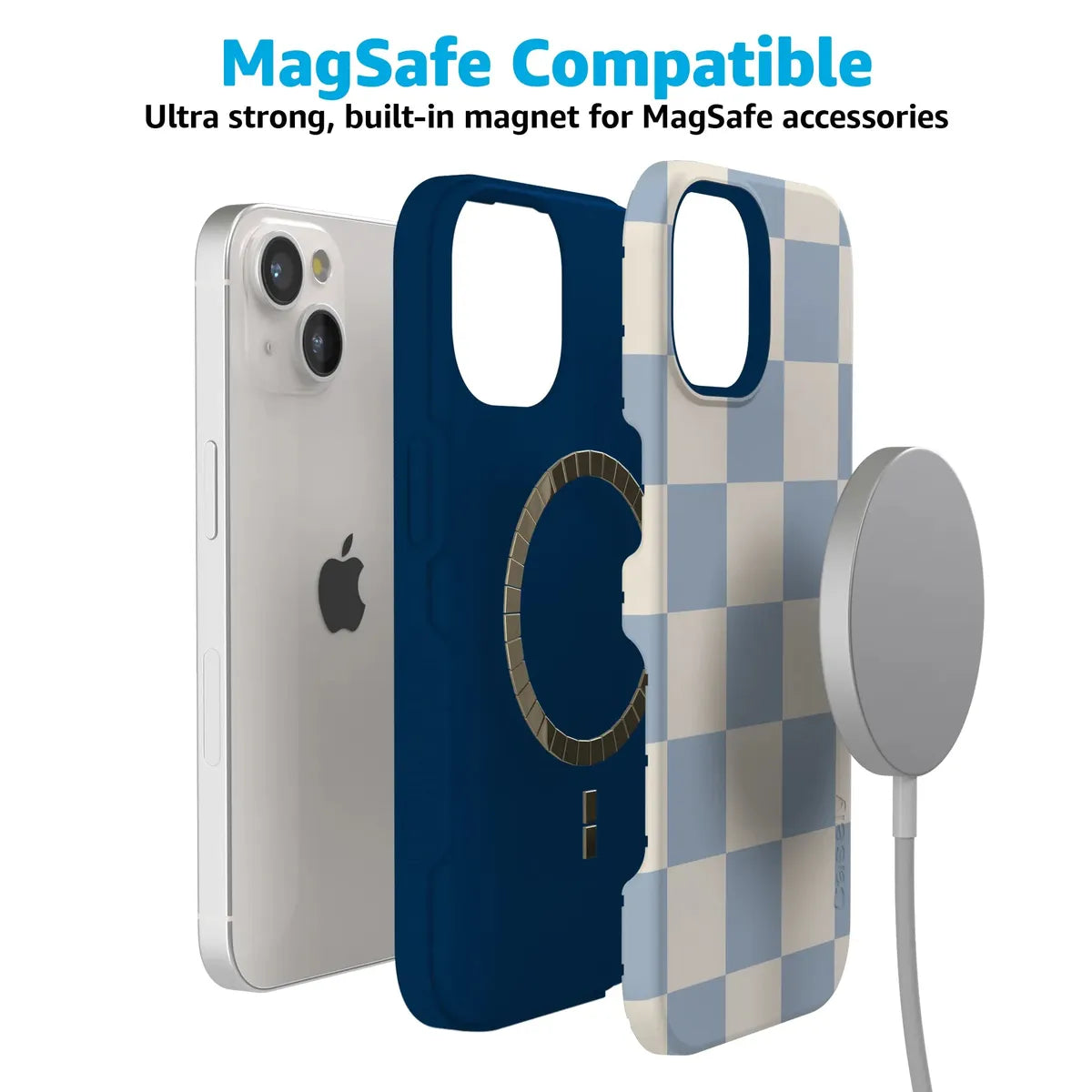 Fit Check | Light Blue Checkerboard Case