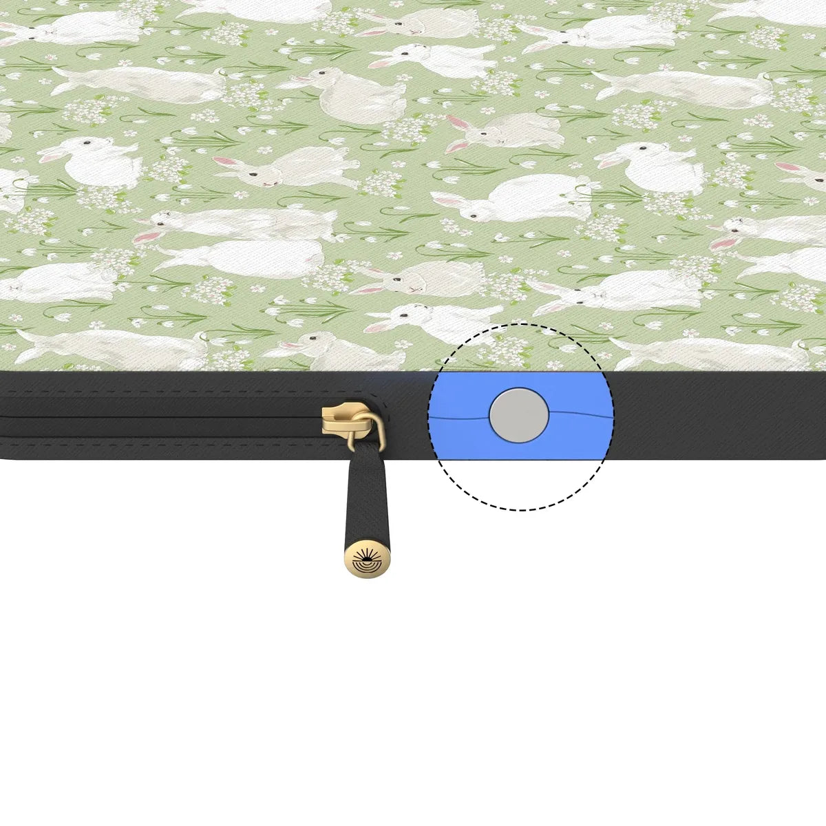 Hop to it | Green Bunny Laptop Case