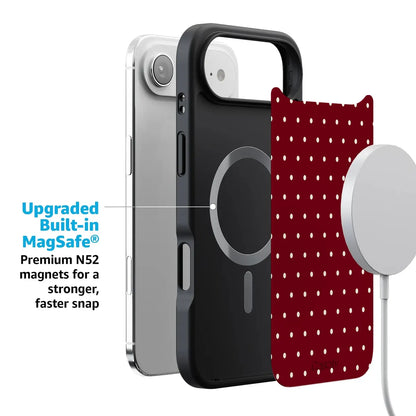 On the Dot | Maroon Polka Dot Case