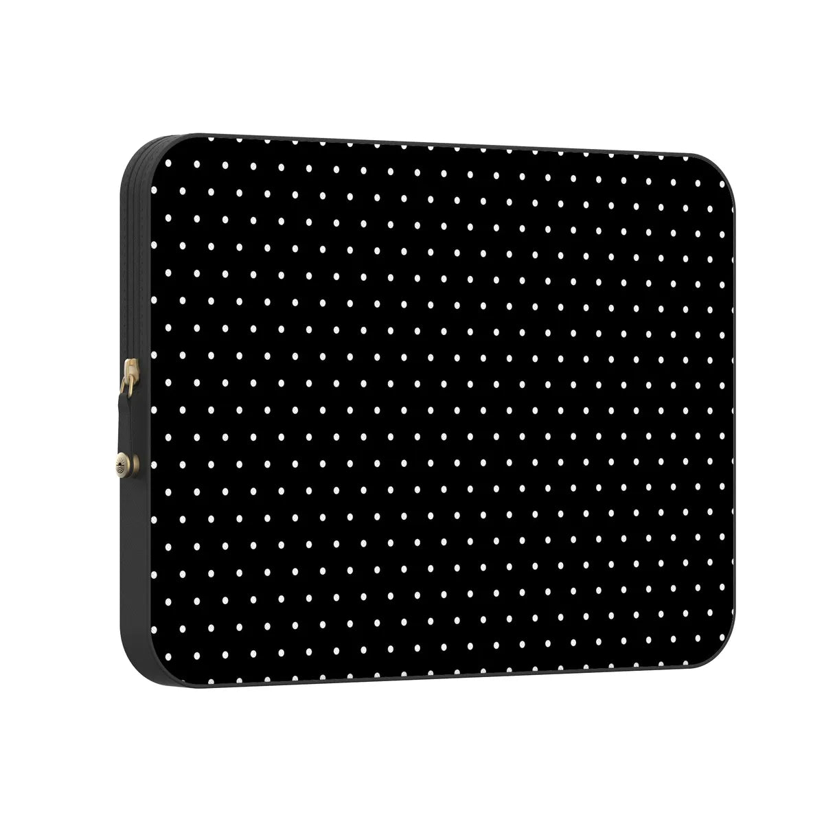 On the Dot | White Polka Dot Laptop Case
