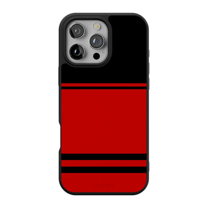 Go Canes | Black & Red Striped Case - iPhone 16 Pro