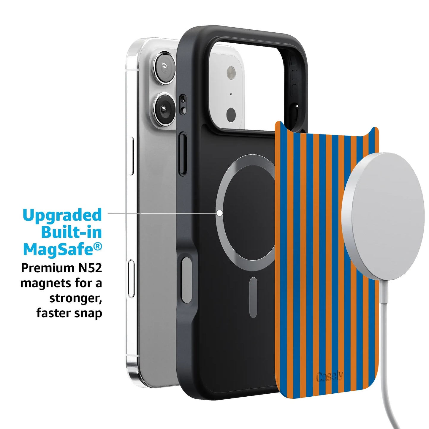 Go New York | Blue & Orange Stripes Case