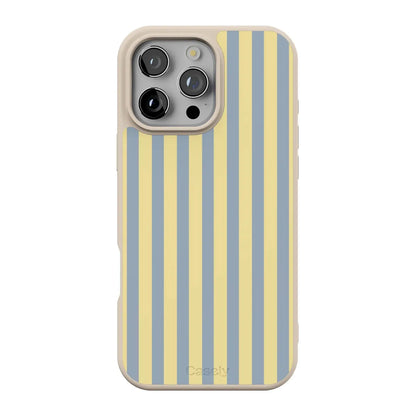 Coastline Stripes | Blue & Yellow Case - iPhone 16 Pro