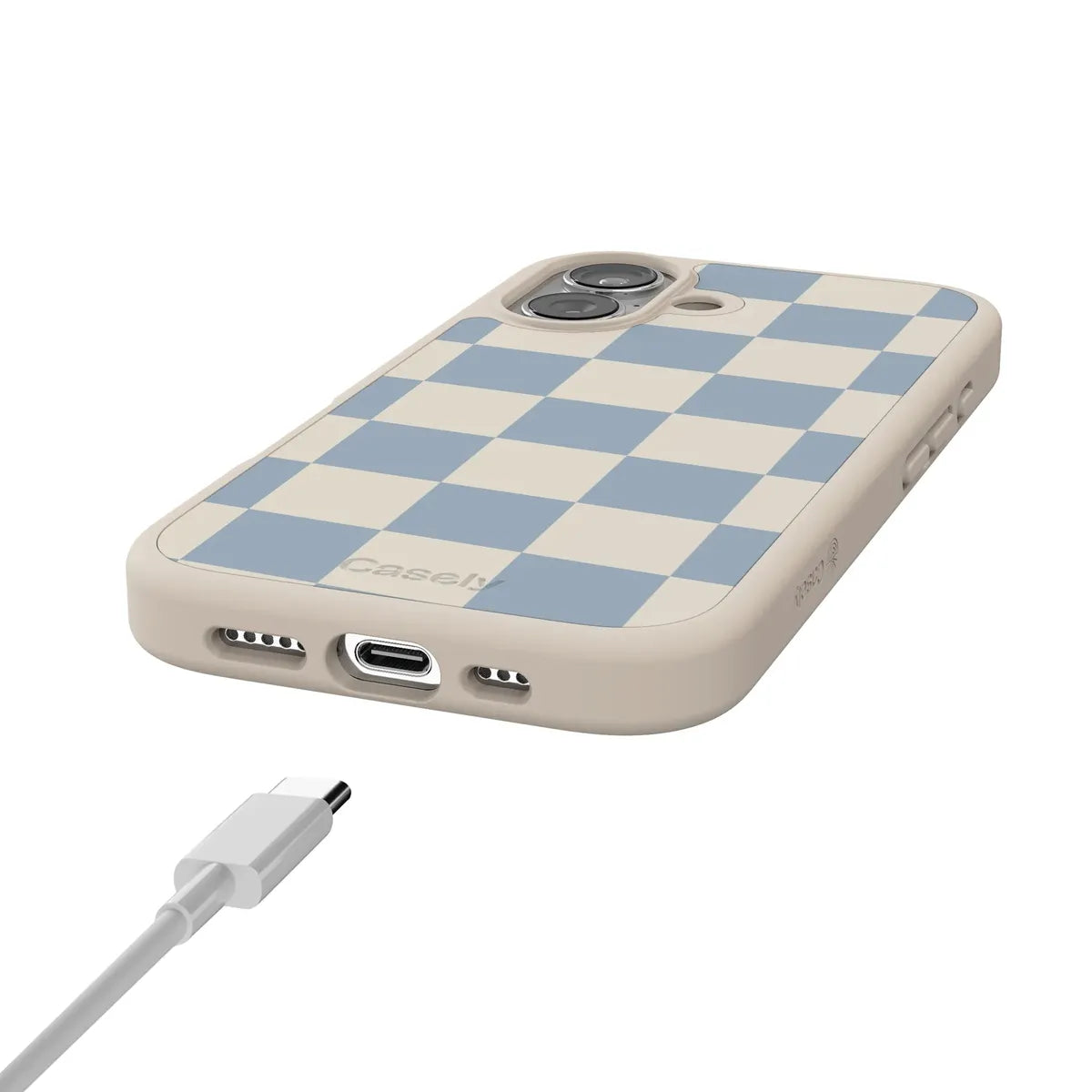 Fit Check | Light Blue Checkerboard Case