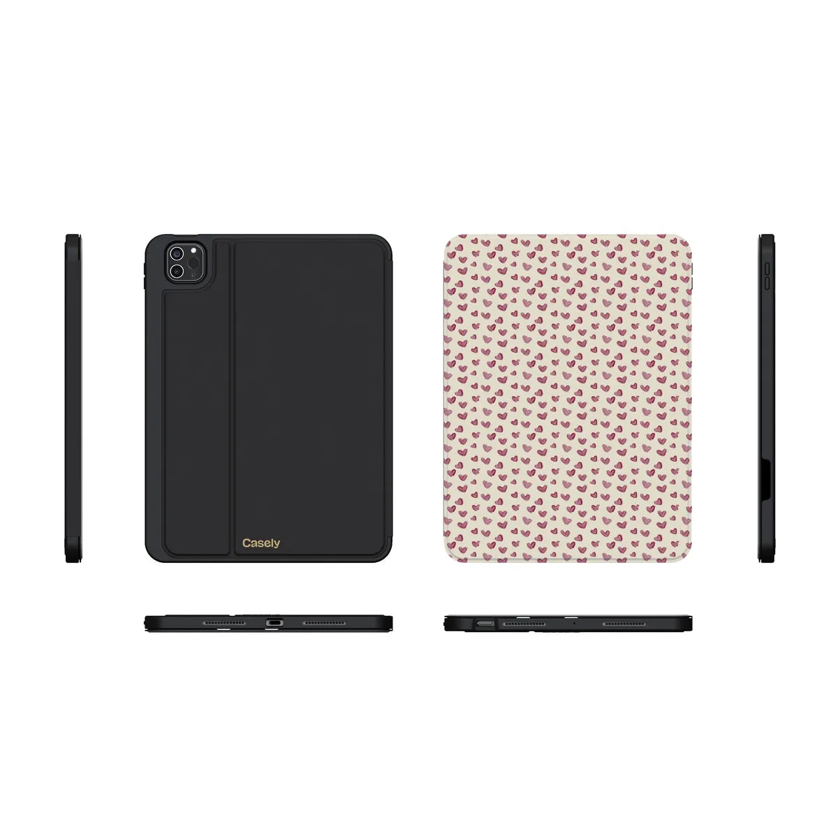 Lovebug | Mauve Hearts iPad Case