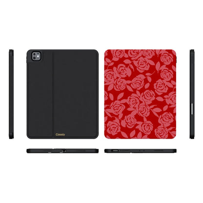 Final Rose | Red & Pink Floral iPad Case