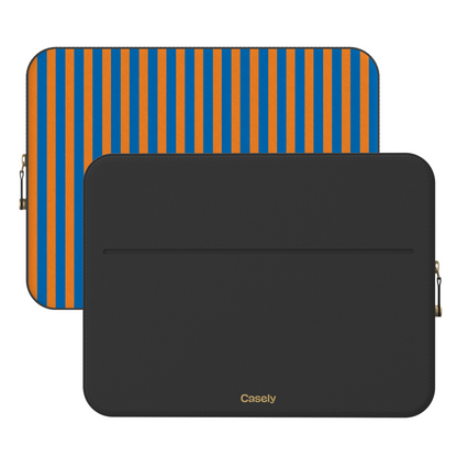 Go New York | Blue & Orange Stripes Laptop Case