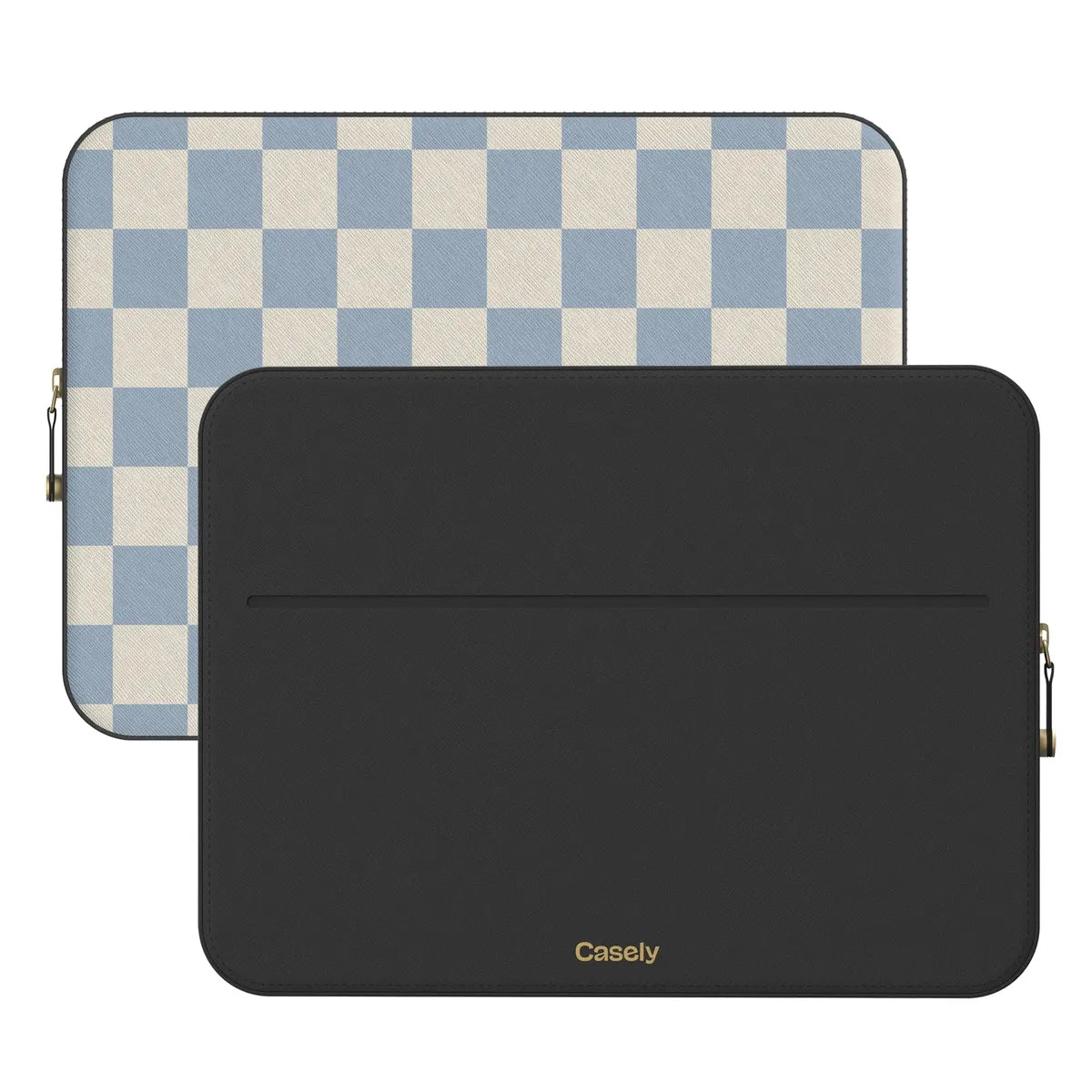 Fit Check | Light Blue Checkerboard Laptop Case