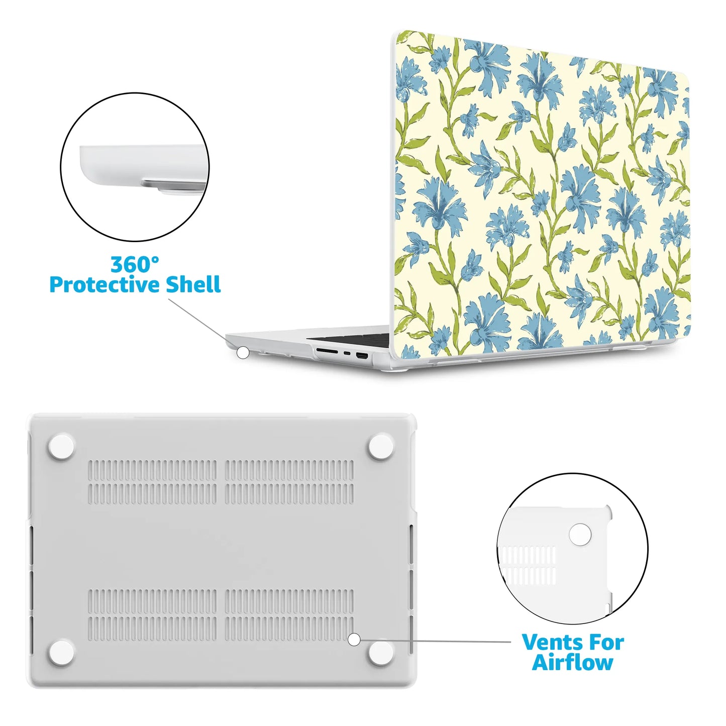 Garden Breeze | Seaside Vines Laptop Shell