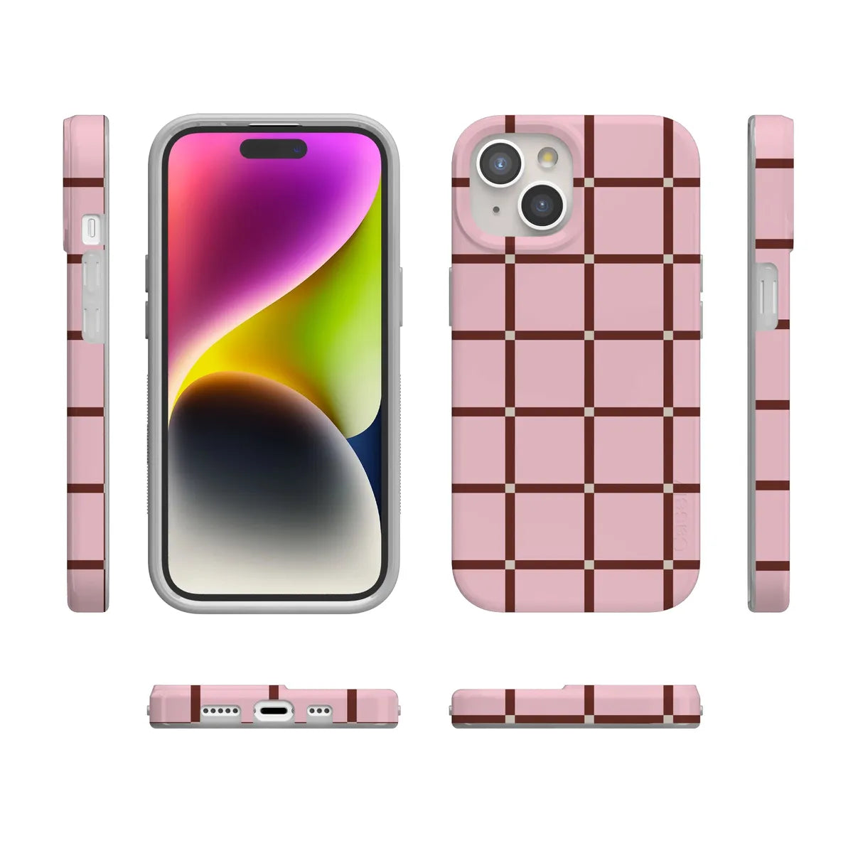 Uptown Gridlock | Pink Checkerboard Case