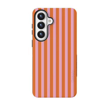Perfect Stripes | Orange & Pink Stripes Case - Galaxy S26 Plus