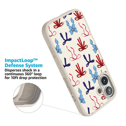 American Girlie | Red White & Blue Bows Case