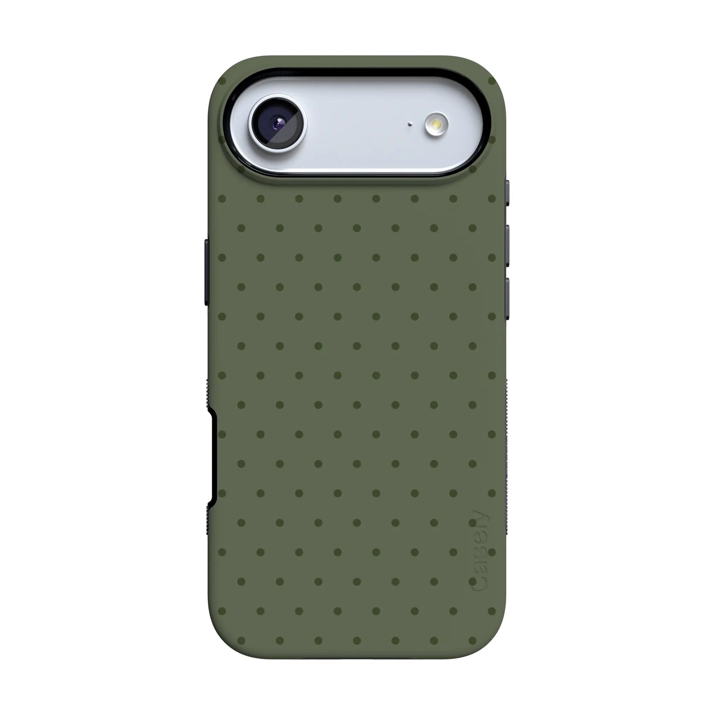 On the Dot | Olive Green Polka Dot Case - iPhone 17 Air