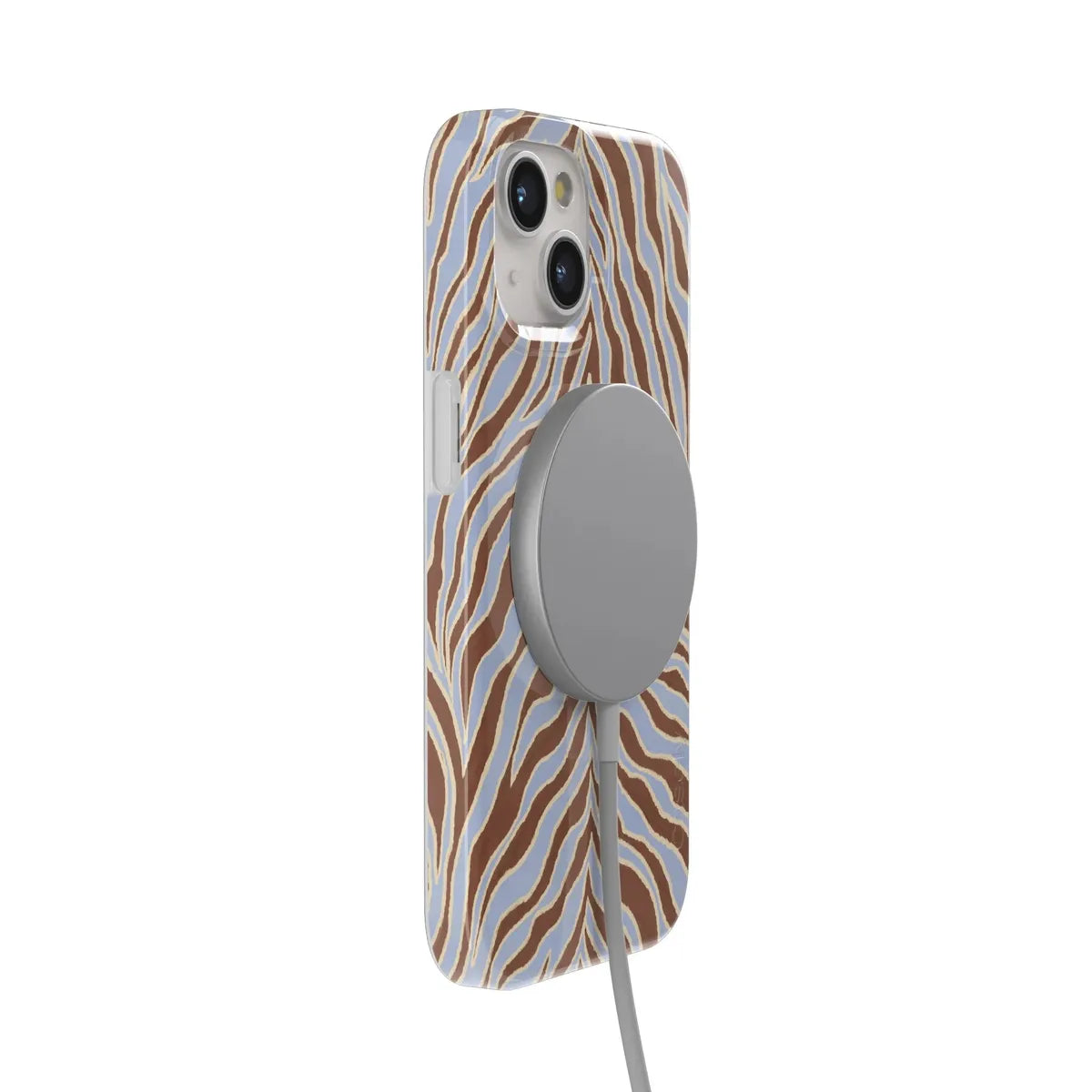 Untamed | Brown & Blue Zebra Case
