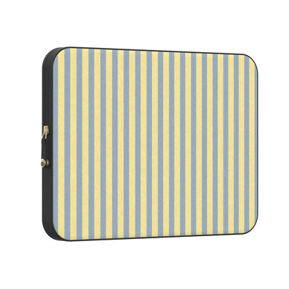 Coastline Stripes | Blue & Yellow Laptop Case