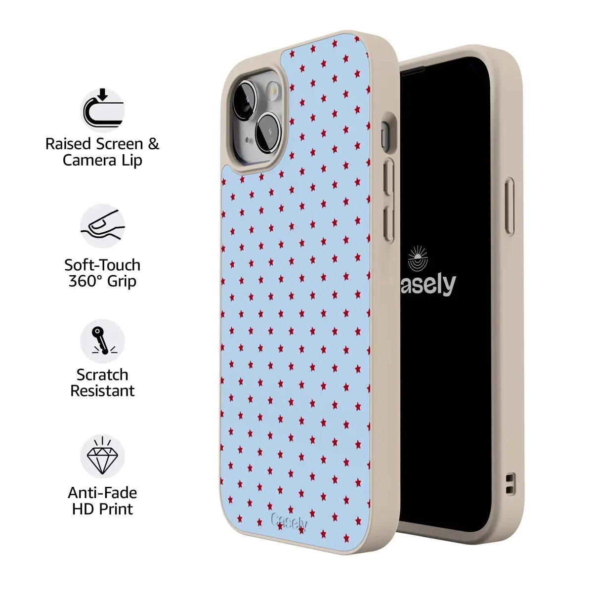 Tiny Stars | Red & Blue Case