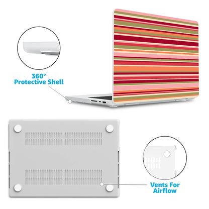 Citrus Stripes | Poolside Print Laptop Shell