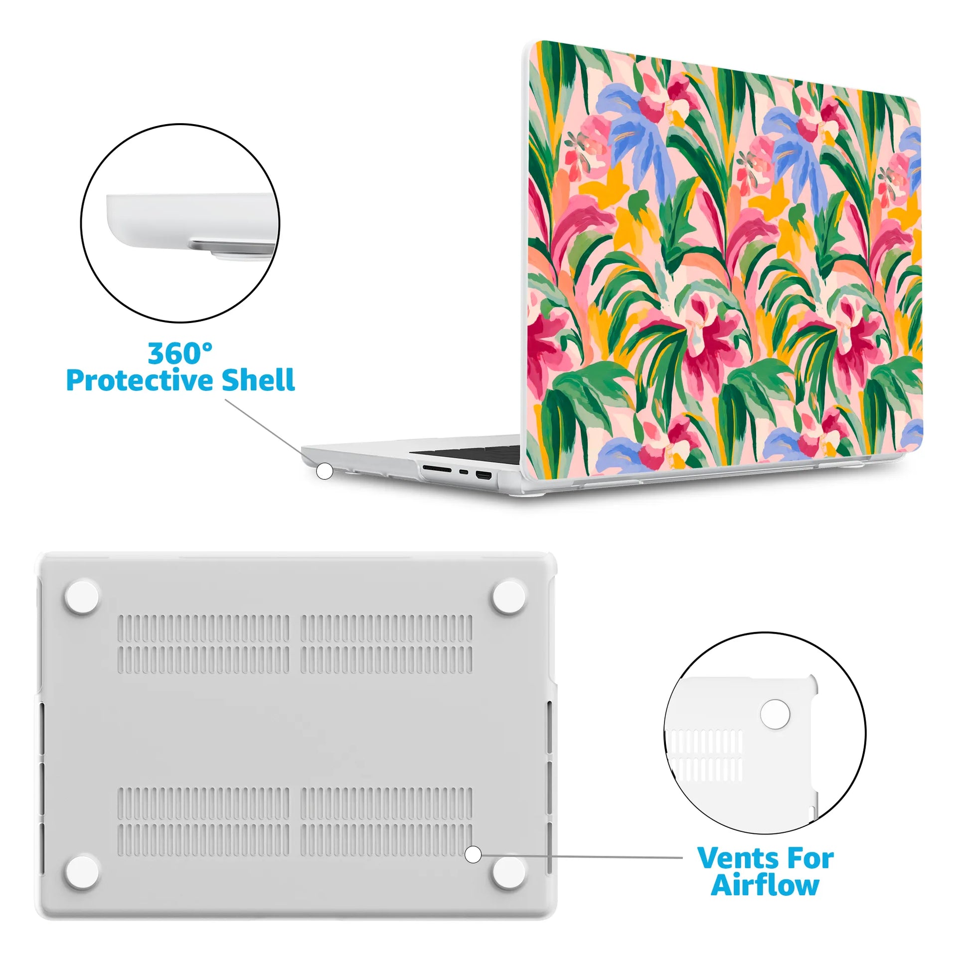 Sunshine Jungle | Poolside Print Laptop Shell