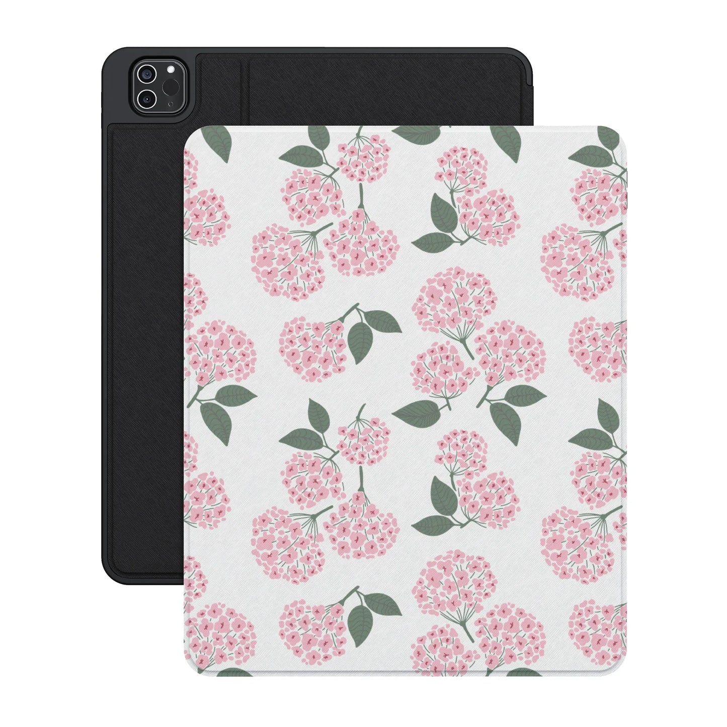 Nantucket Cottage | Pink Hydrangea iPad Case - iPad Pro 12.9" (M2, 2022)