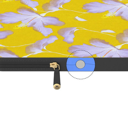 Hibiscus Haze | Painted Floral Laptop Case