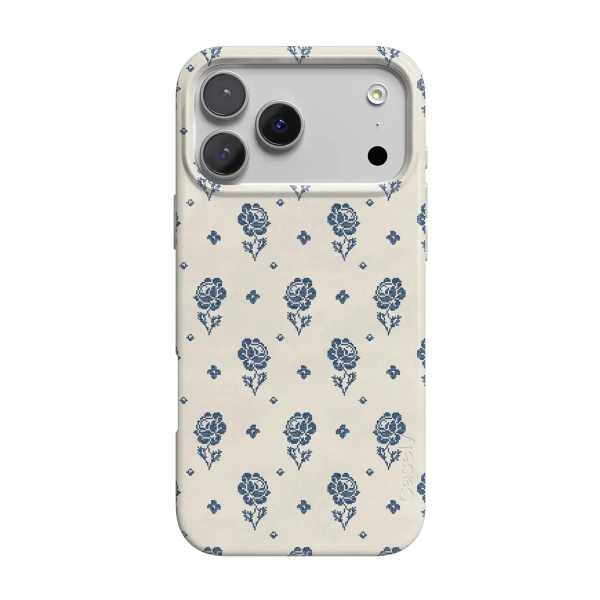 Seaside Stitch | Vintage Roses Case - iPhone 17 Pro