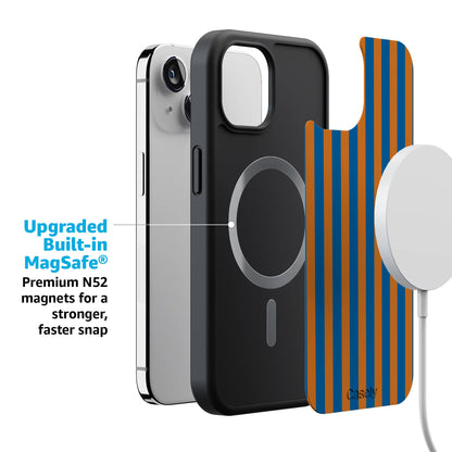Go New York | Blue & Orange Stripes Case