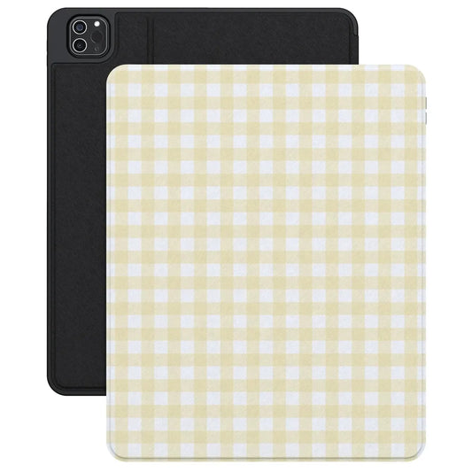Pastel Picnic | Yellow Gingham iPad Case