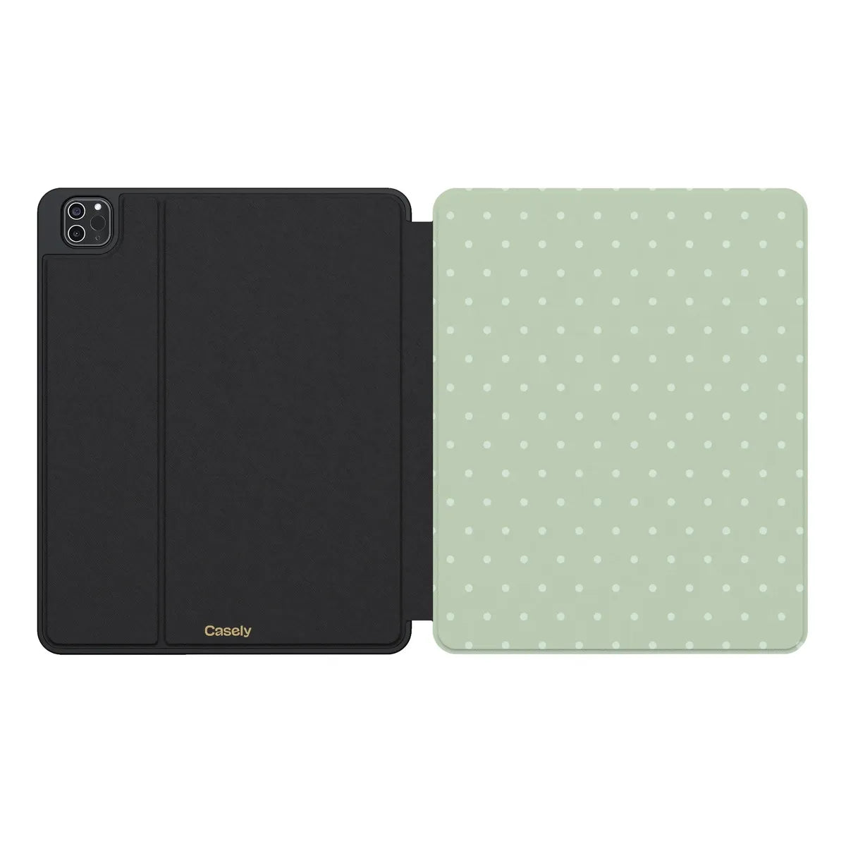 On the Dot | Green Polka Dot iPad Case