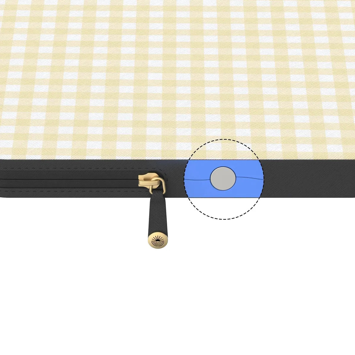 Pastel Picnic | Yellow Gingham Laptop Case