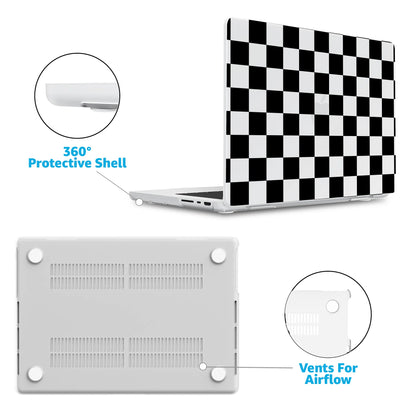 Fit Check | Black Checkerboard Laptop Shell