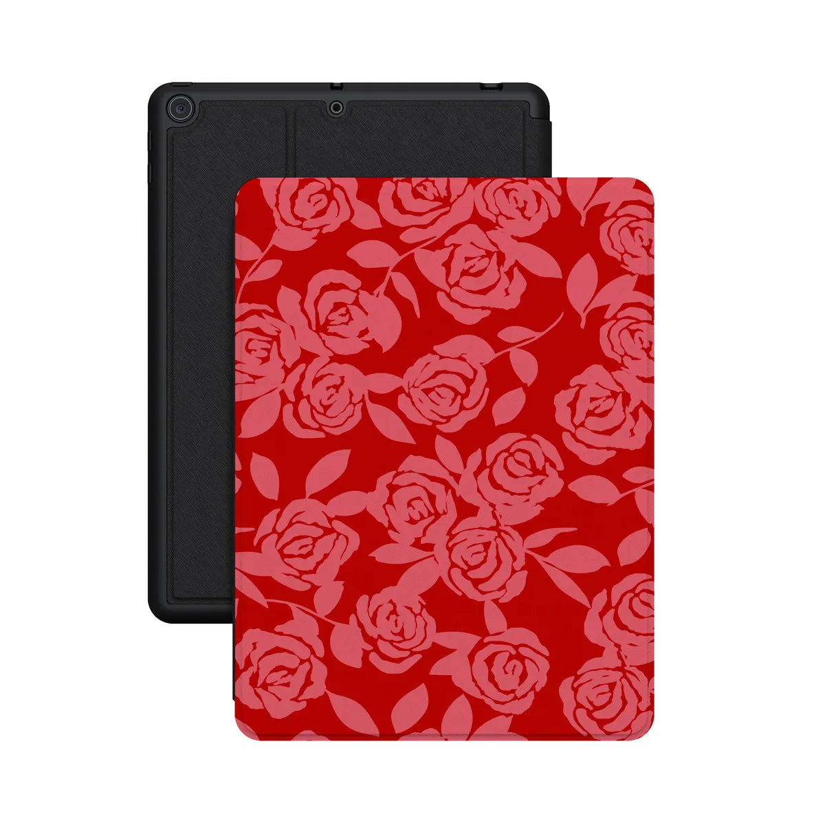 Final Rose | Red & Pink Floral iPad Case