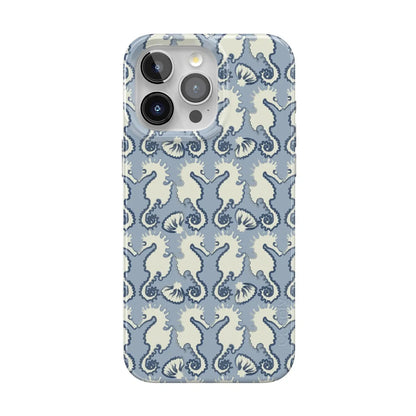 Seahorse Drift | Coastal Blues Case - iPhone 13 Pro